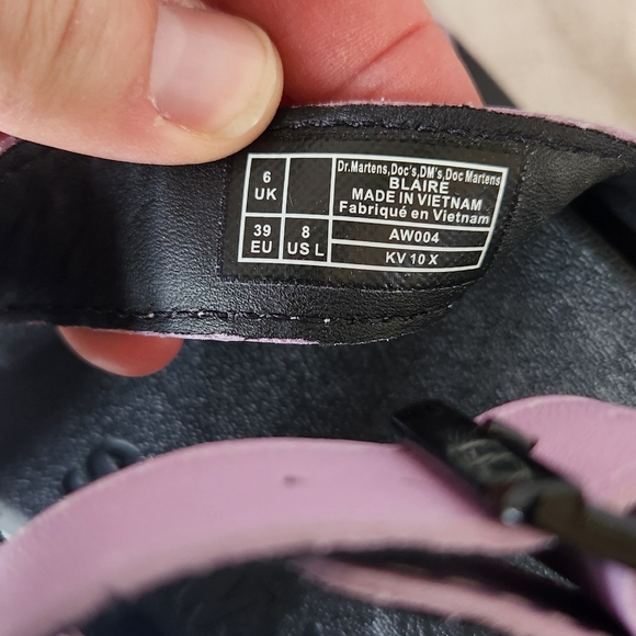 Doc Dr. Martens Clarissa II Platform Strap Sandals Lilac Leather  US 8 L - Picture 6 of 7
